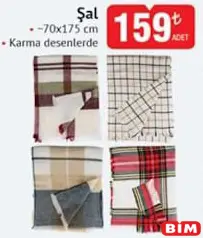 ŞAL 70X175 CM fiyat ve kampanya bilgisi